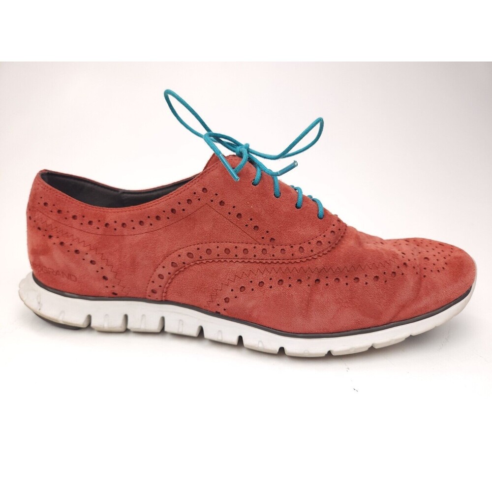 Cole Haan Zerogrand Women's Size 10 B Red Wing Tip Oxfords Perforated